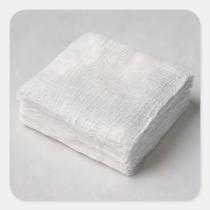 square guaze bandage identification sticker