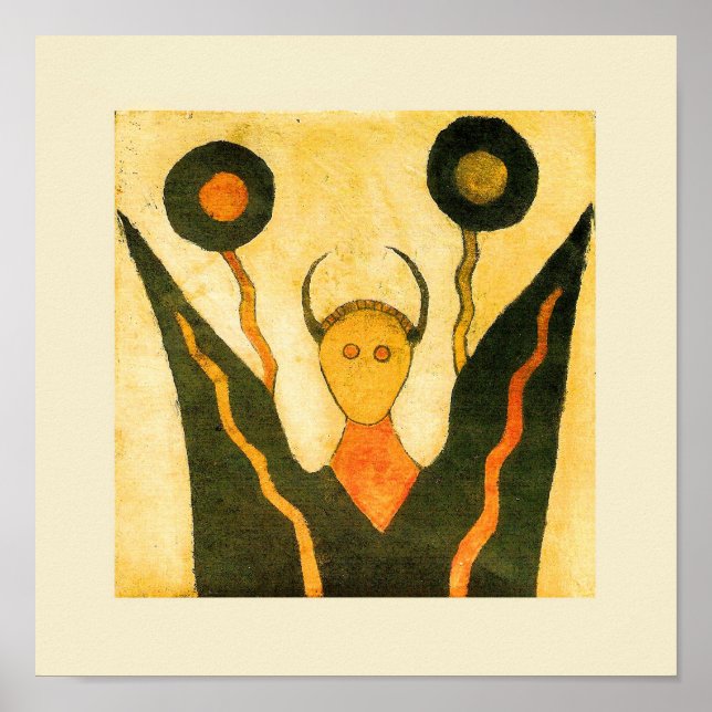 Square Hand Drum Native American Ceremonial Poster (Front)