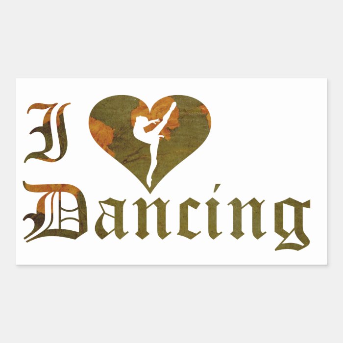 Square heart Gymnastics Dance Cheer Stickers