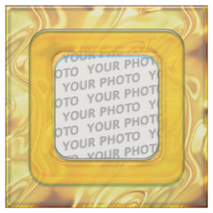 Square in Square Frame colored IV + your photo Fabric