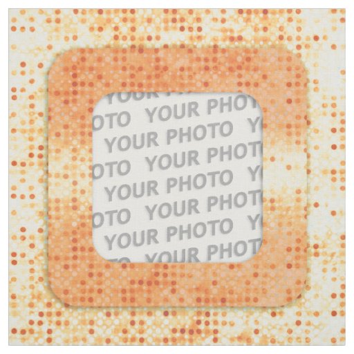 Square in Square Frame dots I + your photo & idea Fabric