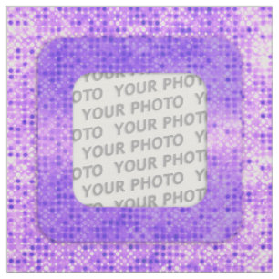 Square in Square Frame dots II + your photo & idea Fabric