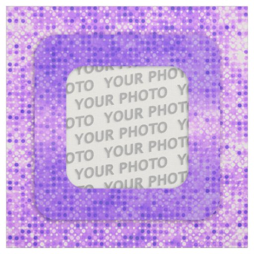 Square in Square Frame dots II + your photo & idea Fabric