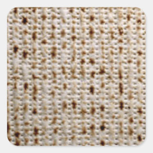Square Jewish Matzo Stickers