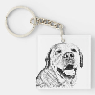 Square Key Chain - Labrador Retriever