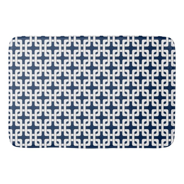 Square Knot Pattern Bath Mat (Front)