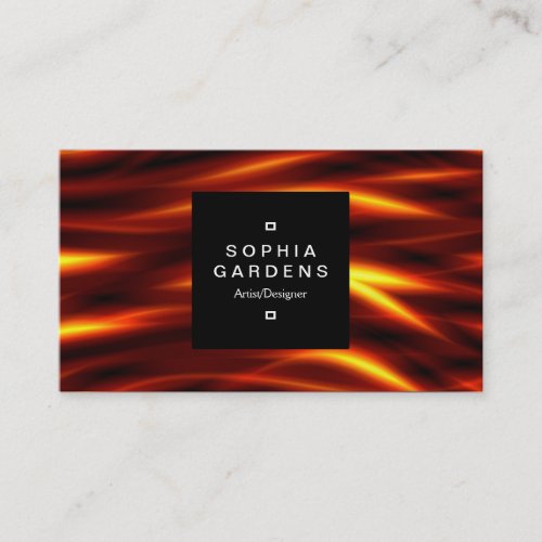 Square Label 01a _ Tongues of Fire Business Card