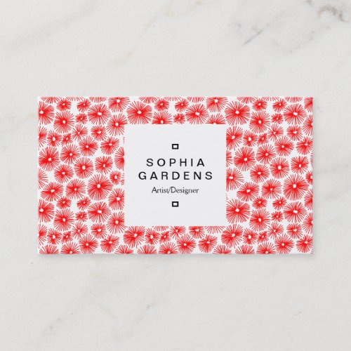 Square Label 03a _ 101115 _ Red on White Business Card