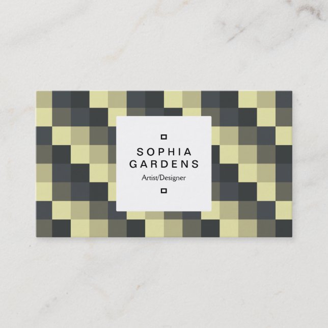 Square Label 03a - Color Squares 09 Business Card (Front)