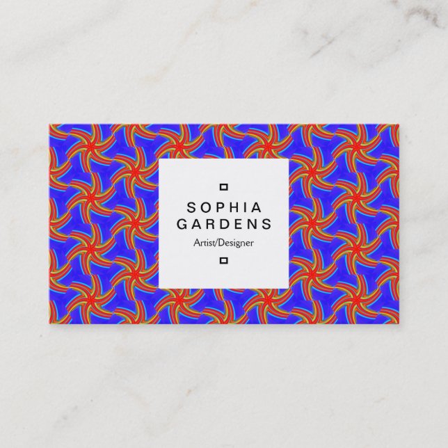 Square Label 03a - Geometric 160614 (04) Business Card (Front)