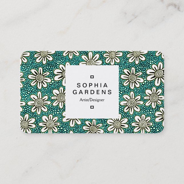 Square Label 03a - Pattern 140617 - Colors 01 Business Card (Front)