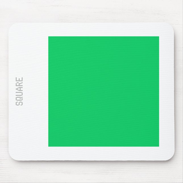 Square - Light Green and White Mouse Pad (Front)