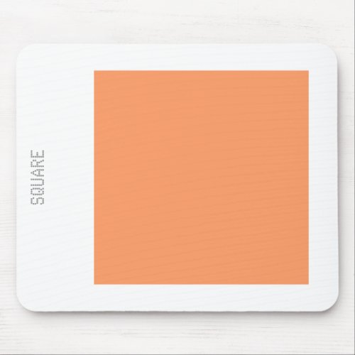 Square _ Light Peach and White Mouse Pad