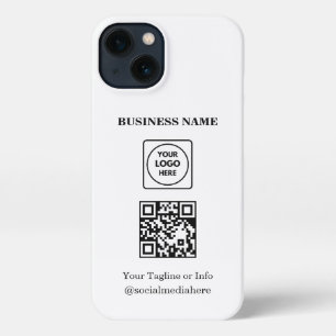 Square Logo QR Code Business Promo iphone case