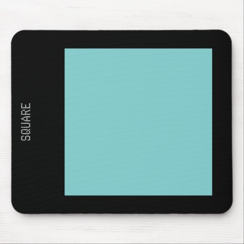 Square _ Lt Blue Green and Black Mouse Pad