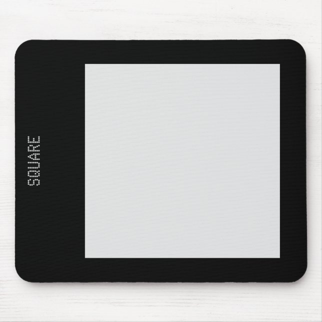 Square - Lt Gray and Black Mouse Pad (Front)