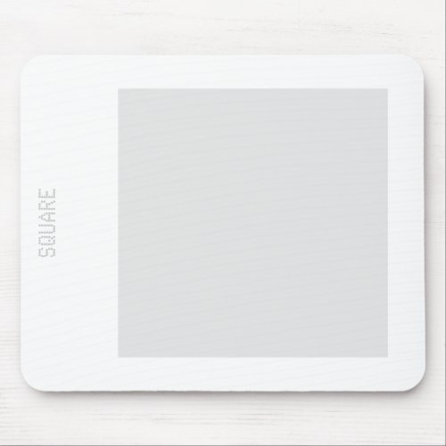 Square _ Lt Gray and White Mouse Pad