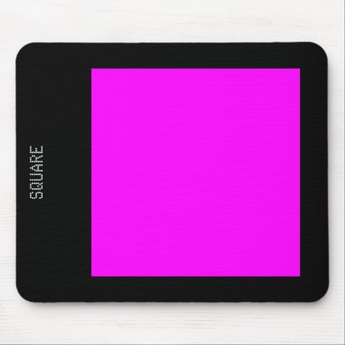 Square _ Magenta and Black Mouse Pad