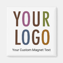 Square Magnet Custom Business Logo Promotional