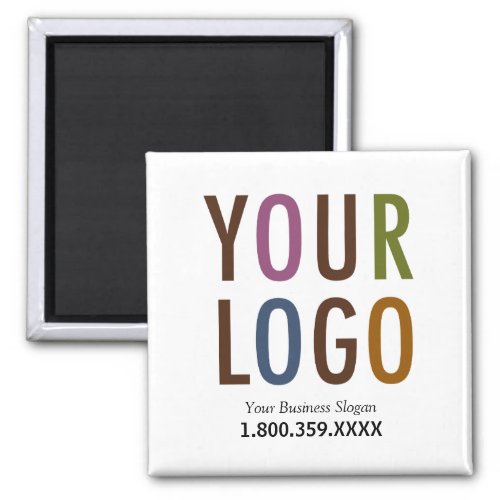 Square Magnet Custom Business Logo Promotional
