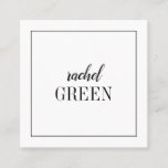 Square minimalist card