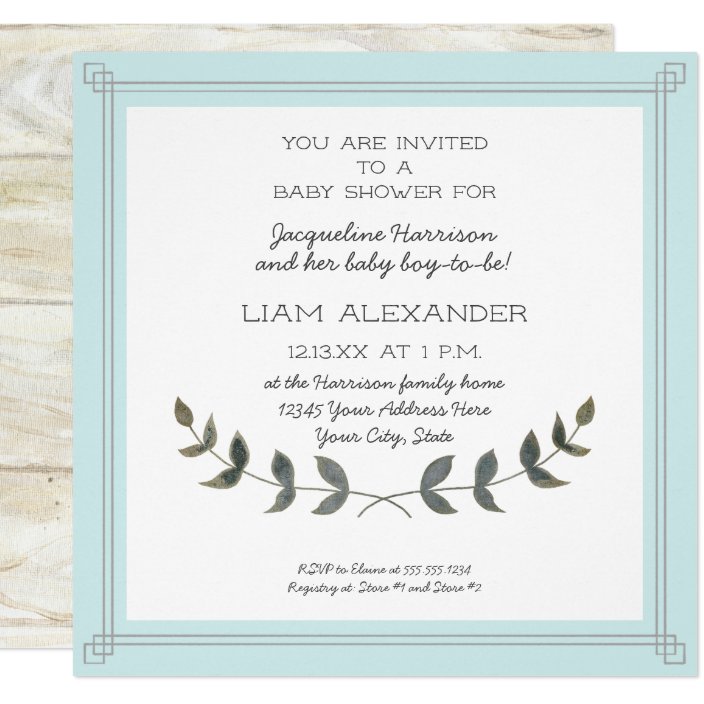 farmhouse baby shower invitations