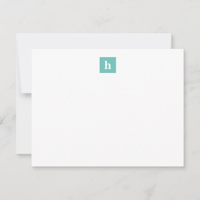 Square Monogram Note Card (Front)