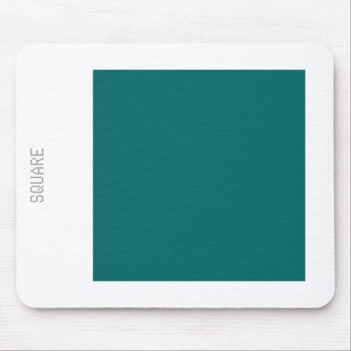 Square _ Moss Green and White Mouse Pad