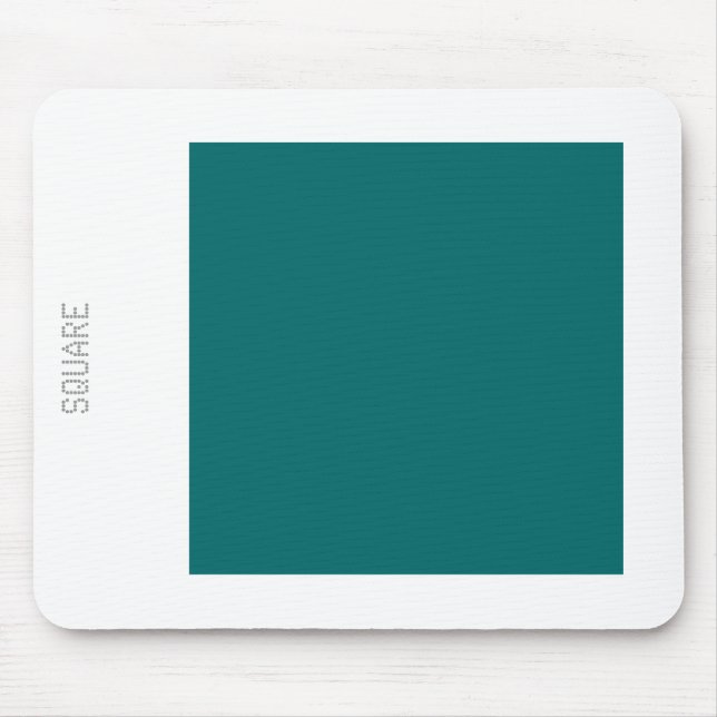 Square - Moss Green and White Mouse Pad (Front)