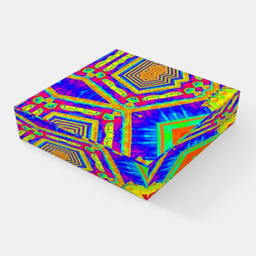   Square Multicoloured  Paperweight