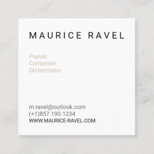 Square Music Pattern Business Card