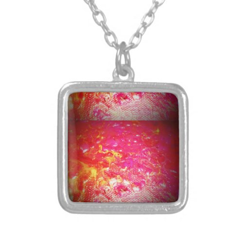 Square Necklace Silver Plated Silver Plated Necklace