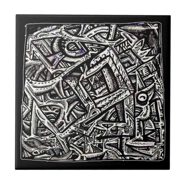 Square One, by Brian Benson Ceramic Tile (Front)