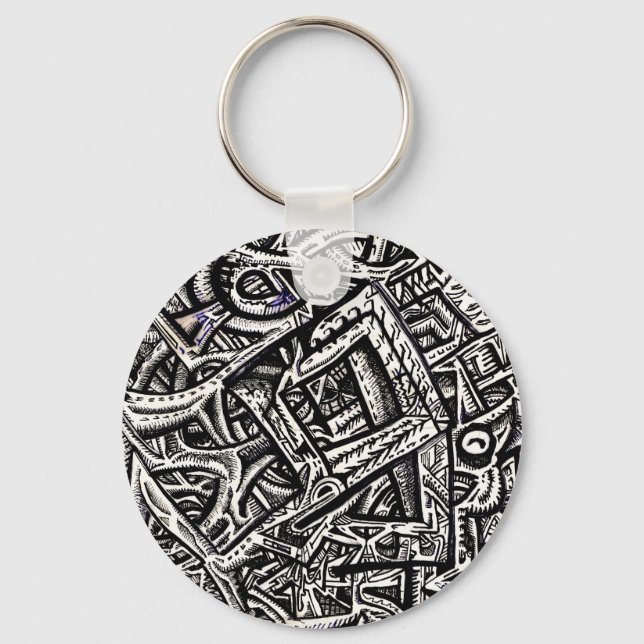 Square One, by Brian Benson Keychain (Front)