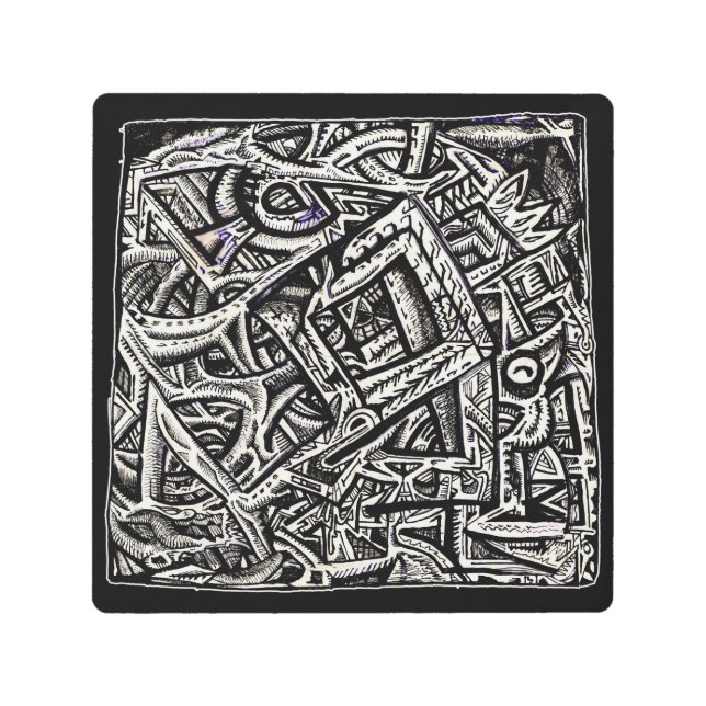 Square One, by Brian Benson Metal Print (Front)