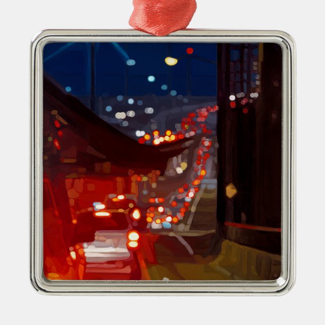 Square Ornament - Wait (Front)