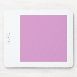 Square - Pale Purple and White Mouse Pad