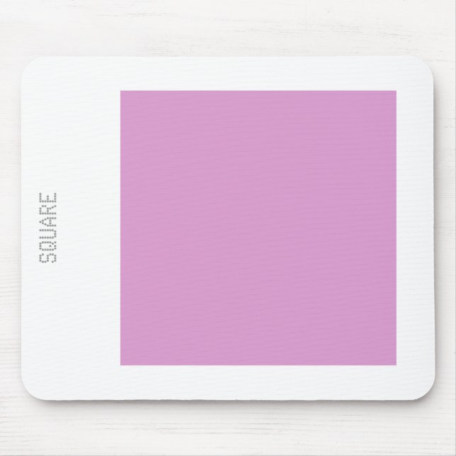 Square - Pale Purple and White Mouse Pad (Front)