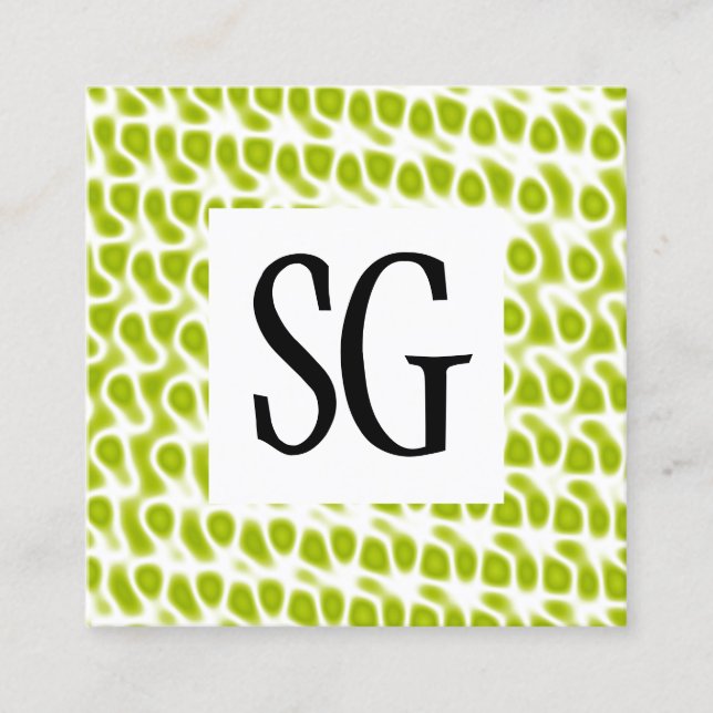Square Panel - Initials - 080716(8) Business Card (Front)