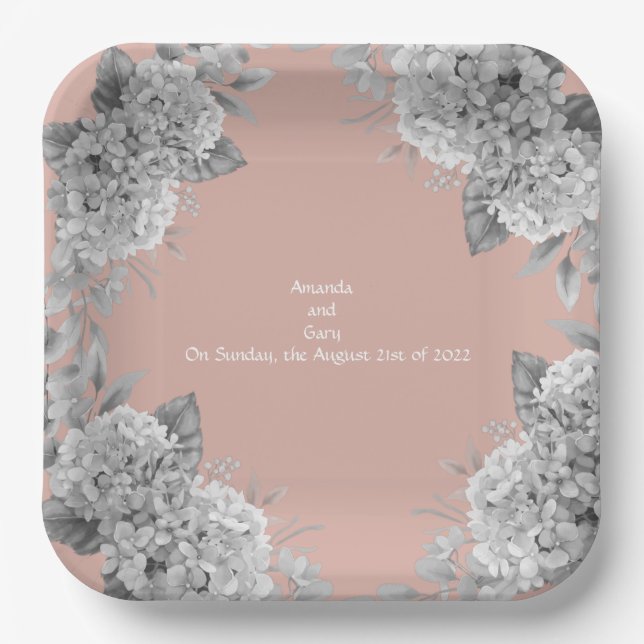Square  paper plates (Front)