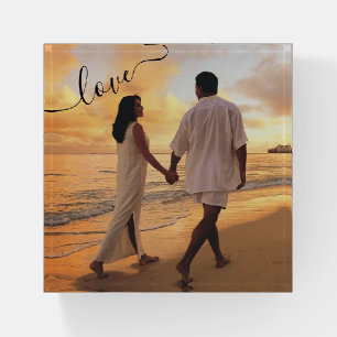 Square Paperweight - Couple in Love