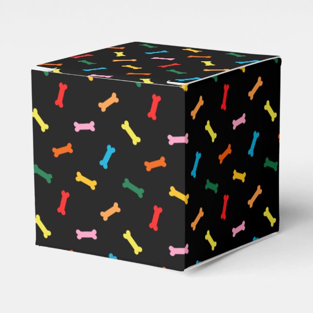 Square Party Favor Box For Dogs (Front Side)