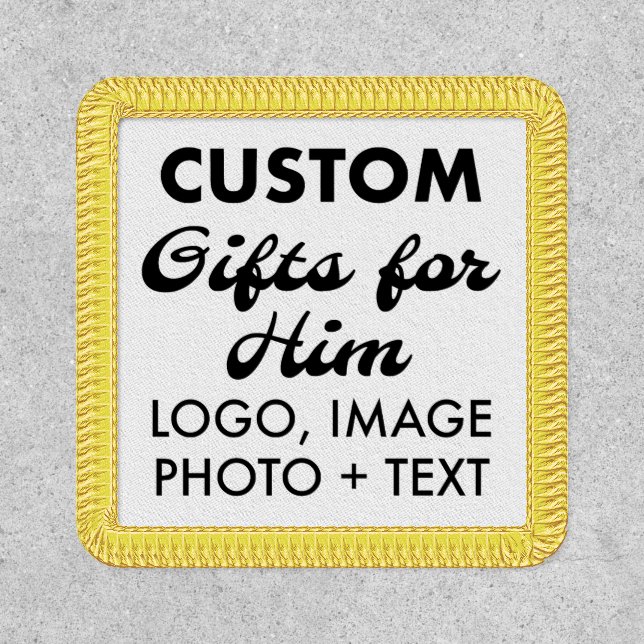 SQUARE PATCH Custom Gifts for Him (Front)