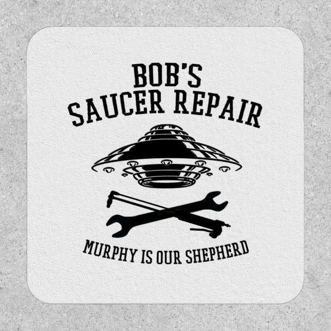 square patch with Bob's Saucer Repair logo (Front)