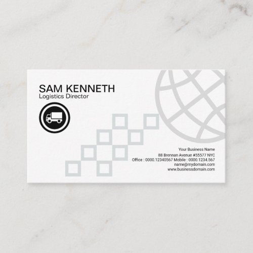 Square Pathways Global Connections Logistics Business Card