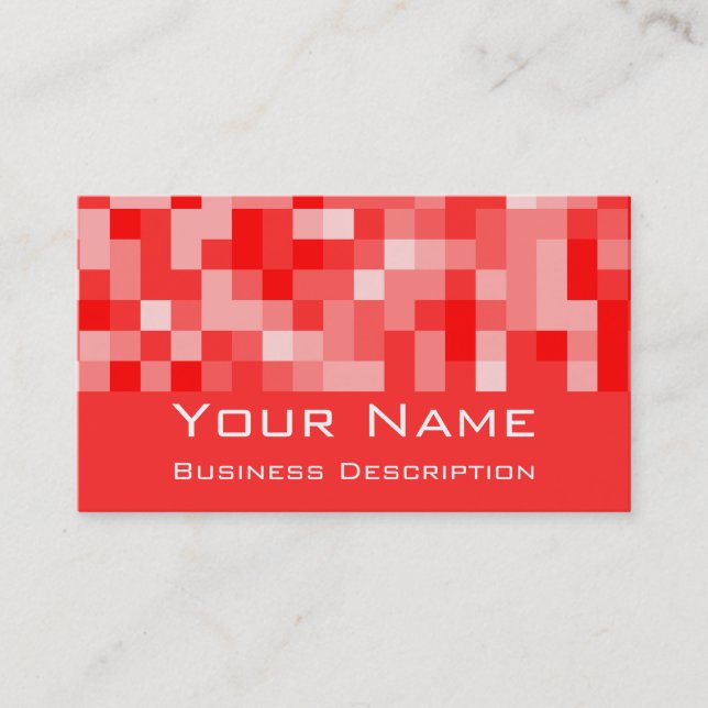 Square pattern Business card (Front)