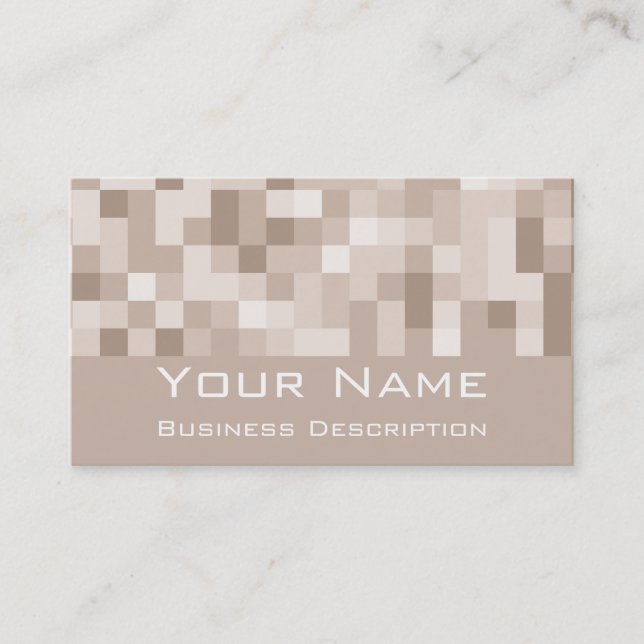 Square pattern Business card (Front)