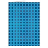 Square Pattern in Blue Cards (Front)