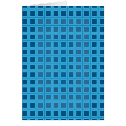 Square Pattern in Blue Cards (Front)
