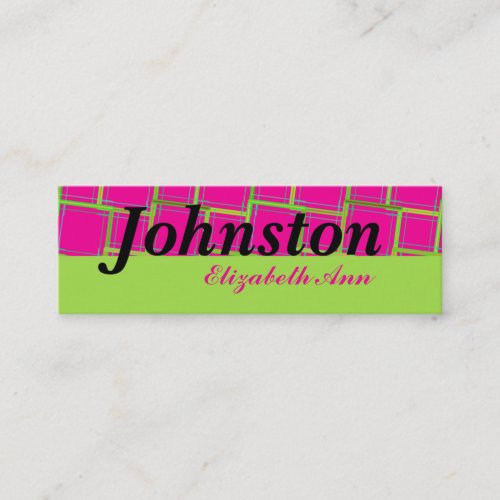 Square Pattern Business Card Template